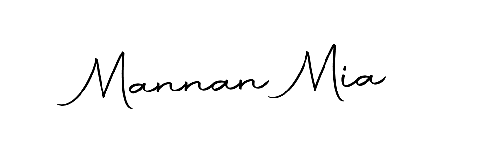 if you are searching for the best signature style for your name Mannan Mia. so please give up your signature search. here we have designed multiple signature styles  using Autography-DOLnW. Mannan Mia signature style 10 images and pictures png