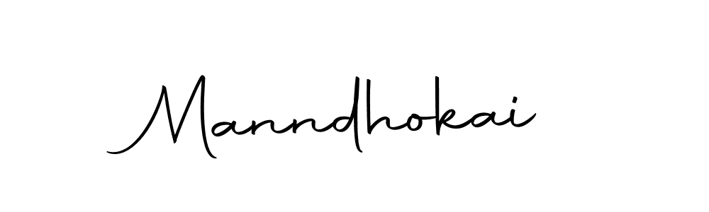 How to make Manndhokai name signature. Use Autography-DOLnW style for creating short signs online. This is the latest handwritten sign. Manndhokai signature style 10 images and pictures png