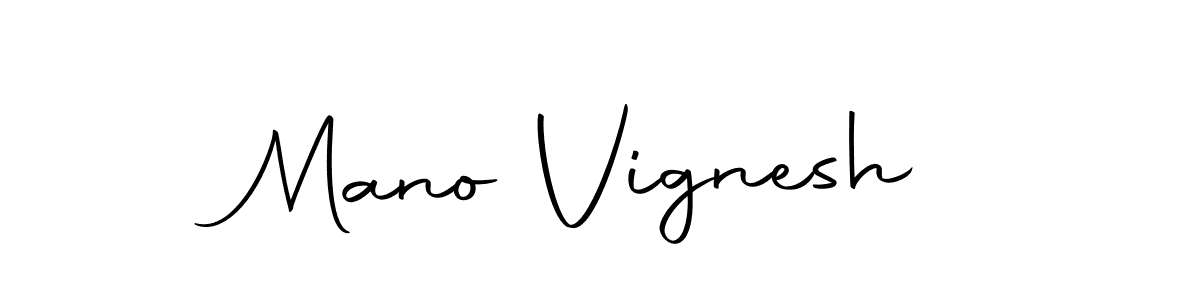 Make a beautiful signature design for name Mano Vignesh. With this signature (Autography-DOLnW) style, you can create a handwritten signature for free. Mano Vignesh signature style 10 images and pictures png