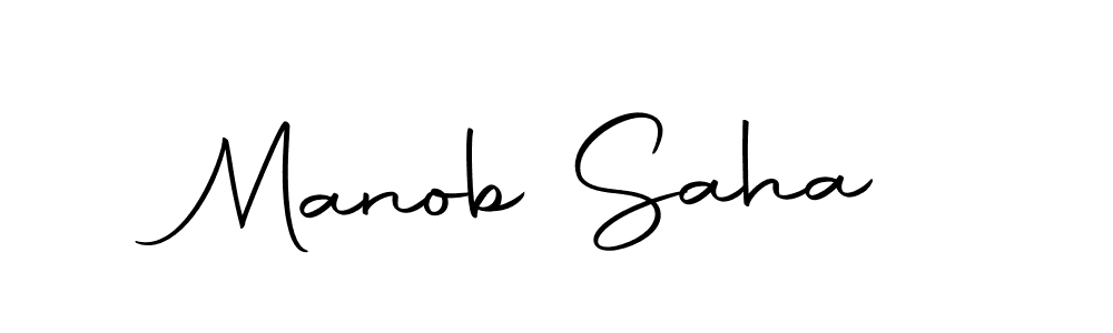 Manob Saha stylish signature style. Best Handwritten Sign (Autography-DOLnW) for my name. Handwritten Signature Collection Ideas for my name Manob Saha. Manob Saha signature style 10 images and pictures png