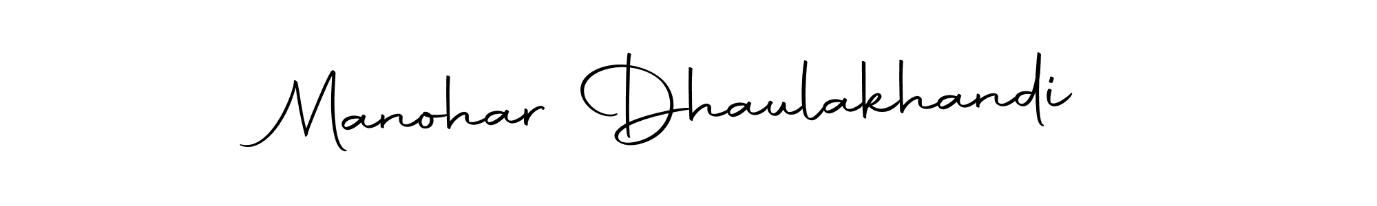 Make a beautiful signature design for name Manohar Dhaulakhandi. With this signature (Autography-DOLnW) style, you can create a handwritten signature for free. Manohar Dhaulakhandi signature style 10 images and pictures png