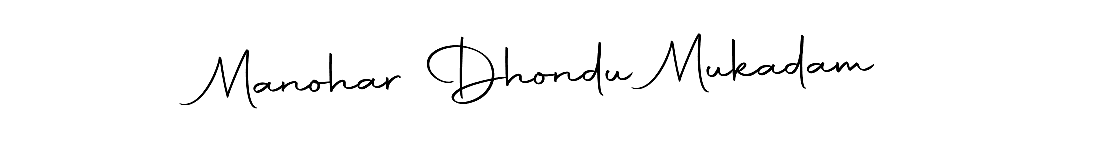 You can use this online signature creator to create a handwritten signature for the name Manohar Dhondu Mukadam. This is the best online autograph maker. Manohar Dhondu Mukadam signature style 10 images and pictures png