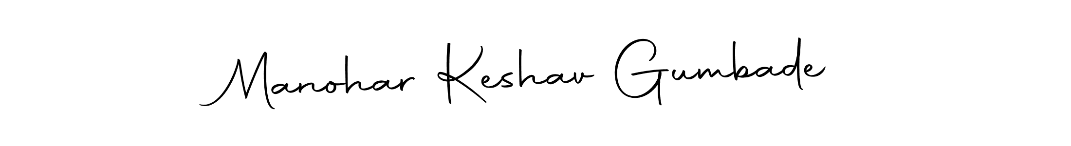 if you are searching for the best signature style for your name Manohar Keshav Gumbade. so please give up your signature search. here we have designed multiple signature styles  using Autography-DOLnW. Manohar Keshav Gumbade signature style 10 images and pictures png