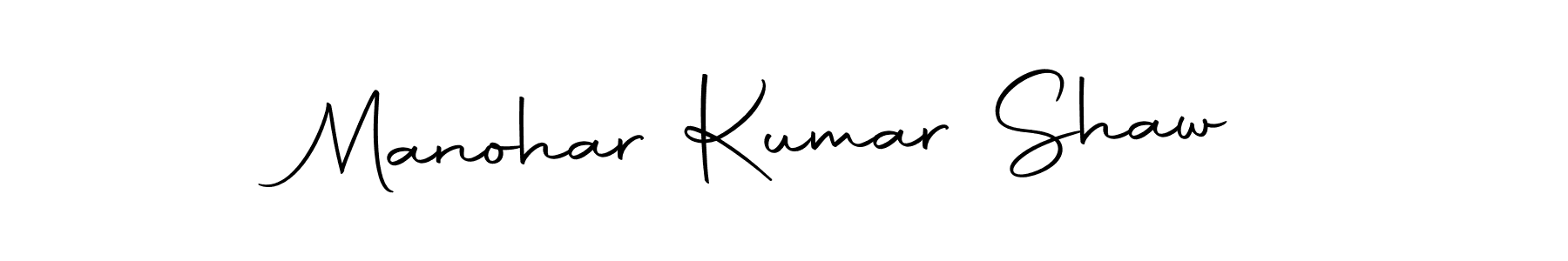 Design your own signature with our free online signature maker. With this signature software, you can create a handwritten (Autography-DOLnW) signature for name Manohar Kumar Shaw. Manohar Kumar Shaw signature style 10 images and pictures png