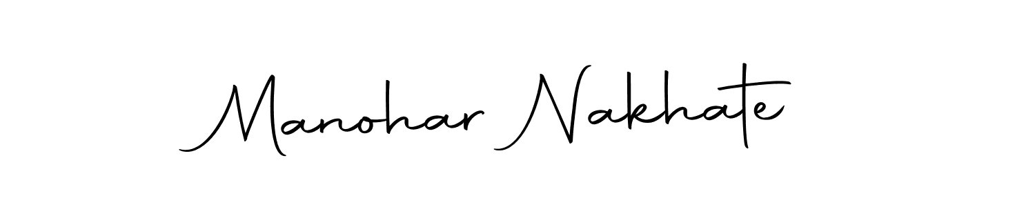 How to make Manohar Nakhate name signature. Use Autography-DOLnW style for creating short signs online. This is the latest handwritten sign. Manohar Nakhate signature style 10 images and pictures png