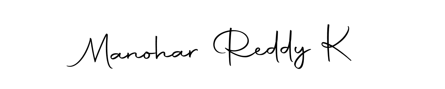 Here are the top 10 professional signature styles for the name Manohar Reddy K. These are the best autograph styles you can use for your name. Manohar Reddy K signature style 10 images and pictures png