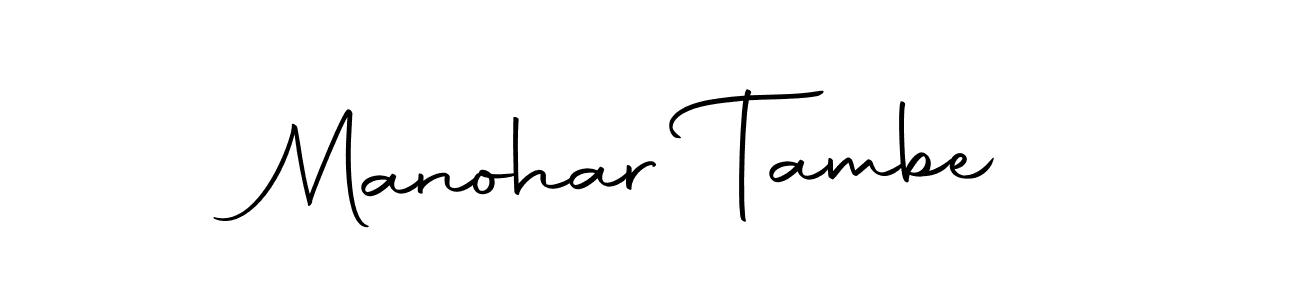 The best way (Autography-DOLnW) to make a short signature is to pick only two or three words in your name. The name Manohar Tambe include a total of six letters. For converting this name. Manohar Tambe signature style 10 images and pictures png
