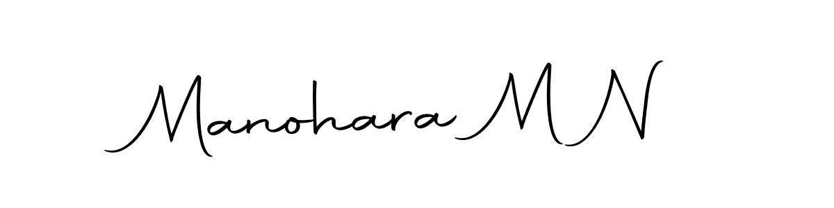 Make a beautiful signature design for name Manohara M N. With this signature (Autography-DOLnW) style, you can create a handwritten signature for free. Manohara M N signature style 10 images and pictures png