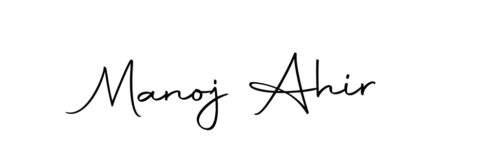 Make a short Manoj Ahir signature style. Manage your documents anywhere anytime using Autography-DOLnW. Create and add eSignatures, submit forms, share and send files easily. Manoj Ahir signature style 10 images and pictures png