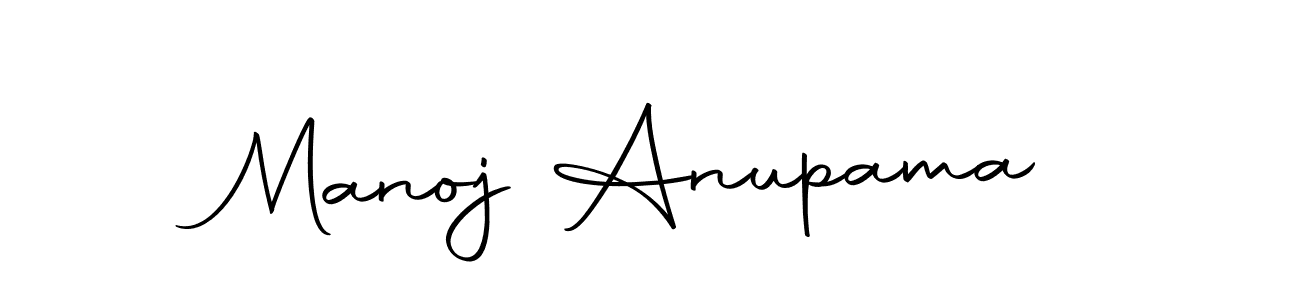 Create a beautiful signature design for name Manoj Anupama. With this signature (Autography-DOLnW) fonts, you can make a handwritten signature for free. Manoj Anupama signature style 10 images and pictures png
