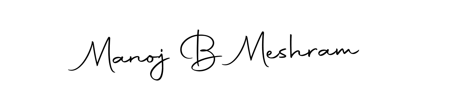 Use a signature maker to create a handwritten signature online. With this signature software, you can design (Autography-DOLnW) your own signature for name Manoj B Meshram. Manoj B Meshram signature style 10 images and pictures png