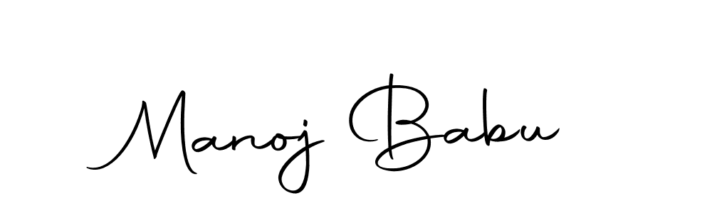 Use a signature maker to create a handwritten signature online. With this signature software, you can design (Autography-DOLnW) your own signature for name Manoj Babu. Manoj Babu signature style 10 images and pictures png