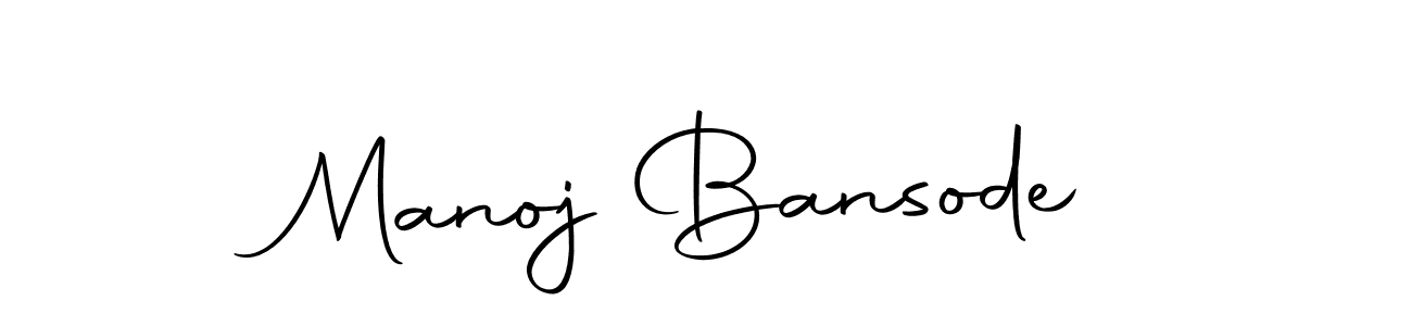 Design your own signature with our free online signature maker. With this signature software, you can create a handwritten (Autography-DOLnW) signature for name Manoj Bansode. Manoj Bansode signature style 10 images and pictures png
