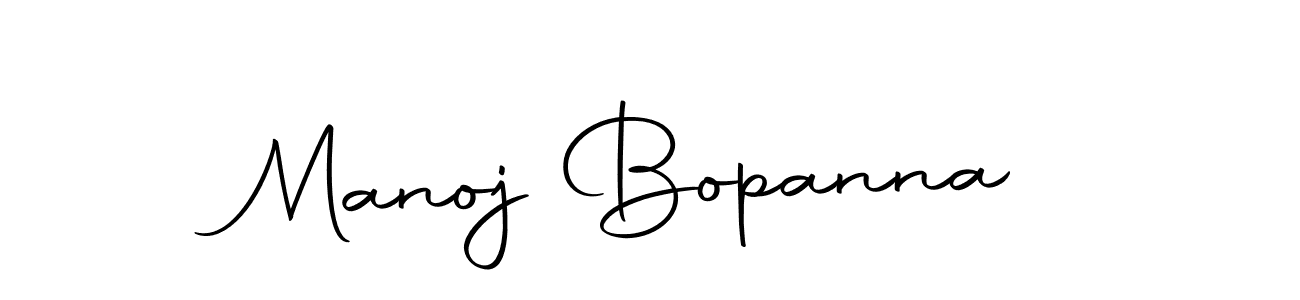 Make a beautiful signature design for name Manoj Bopanna. With this signature (Autography-DOLnW) style, you can create a handwritten signature for free. Manoj Bopanna signature style 10 images and pictures png