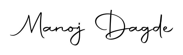 Designed for modern professionals: Manoj Dagde name signature crafted with Autography-DOLnW script. Ready for digital PDF workflows. Manoj Dagde signature style 10 images and pictures png
