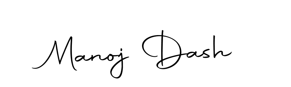 How to make Manoj Dash name signature. Use Autography-DOLnW style for creating short signs online. This is the latest handwritten sign. Manoj Dash signature style 10 images and pictures png