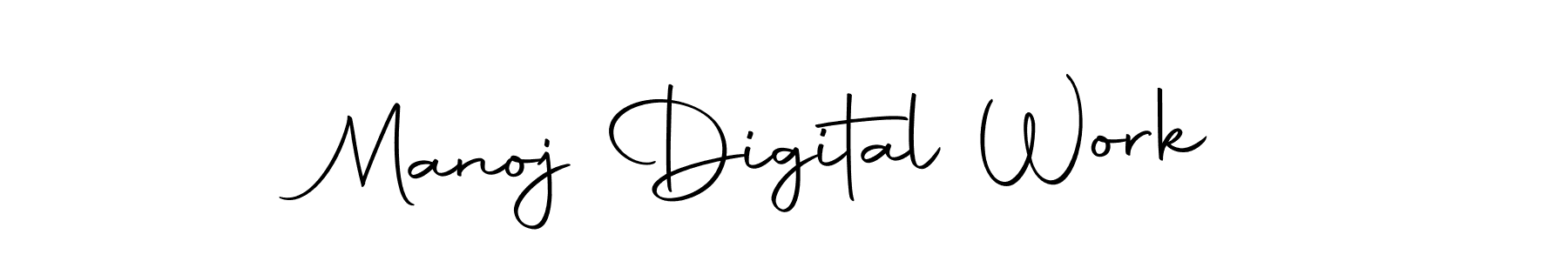 Also we have Manoj Digital Work name is the best signature style. Create professional handwritten signature collection using Autography-DOLnW autograph style. Manoj Digital Work signature style 10 images and pictures png