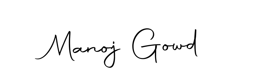 Make a beautiful signature design for name Manoj Gowd. Use this online signature maker to create a handwritten signature for free. Manoj Gowd signature style 10 images and pictures png