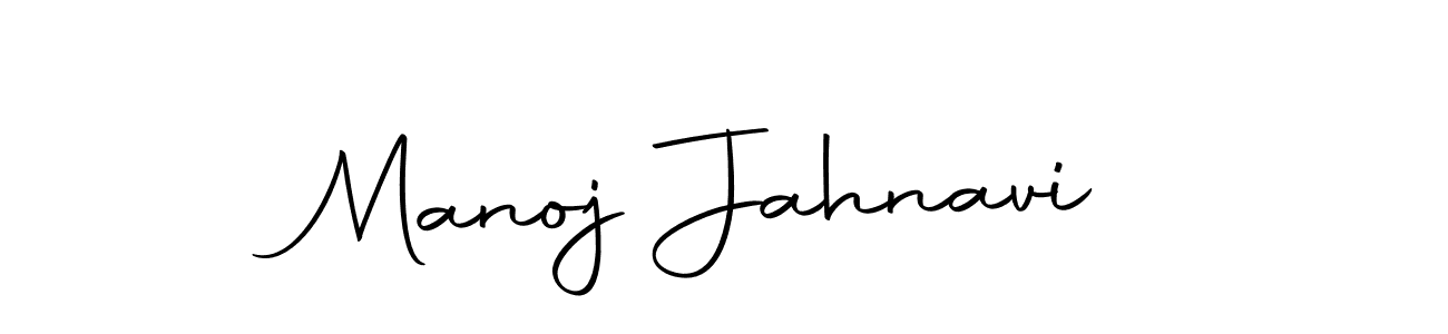 Also we have Manoj Jahnavi name is the best signature style. Create professional handwritten signature collection using Autography-DOLnW autograph style. Manoj Jahnavi signature style 10 images and pictures png