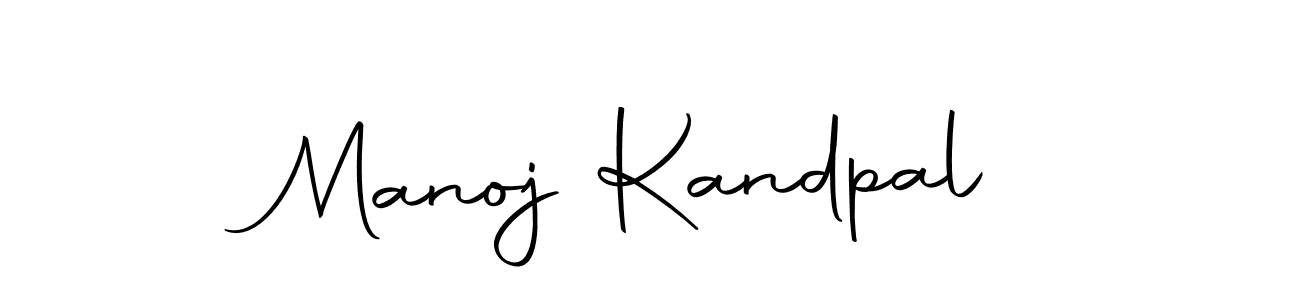 How to make Manoj Kandpal name signature. Use Autography-DOLnW style for creating short signs online. This is the latest handwritten sign. Manoj Kandpal signature style 10 images and pictures png