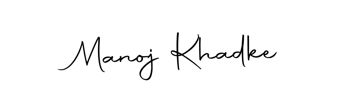Create a beautiful signature design for name Manoj Khadke. With this signature (Autography-DOLnW) fonts, you can make a handwritten signature for free. Manoj Khadke signature style 10 images and pictures png