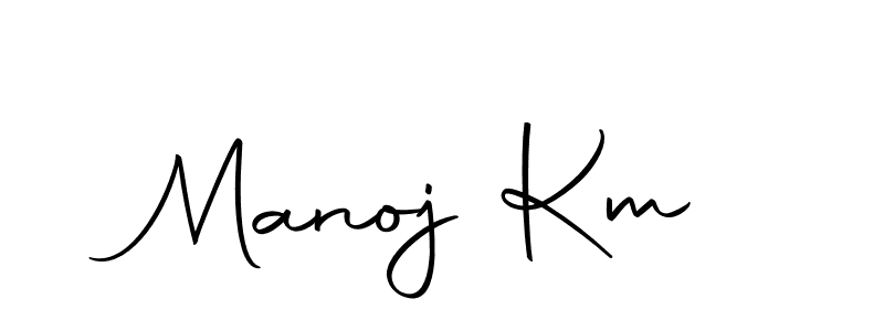 Also we have Manoj Km name is the best signature style. Create professional handwritten signature collection using Autography-DOLnW autograph style. Manoj Km signature style 10 images and pictures png