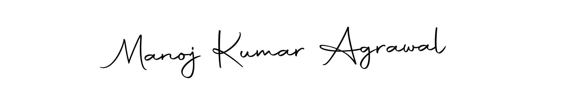How to make Manoj Kumar Agrawal name signature. Use Autography-DOLnW style for creating short signs online. This is the latest handwritten sign. Manoj Kumar Agrawal signature style 10 images and pictures png
