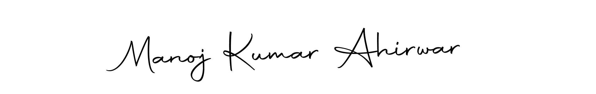 Make a short Manoj Kumar Ahirwar signature style. Manage your documents anywhere anytime using Autography-DOLnW. Create and add eSignatures, submit forms, share and send files easily. Manoj Kumar Ahirwar signature style 10 images and pictures png