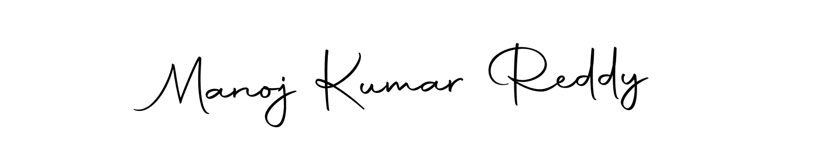Create a beautiful signature design for name Manoj Kumar Reddy. With this signature (Autography-DOLnW) fonts, you can make a handwritten signature for free. Manoj Kumar Reddy signature style 10 images and pictures png