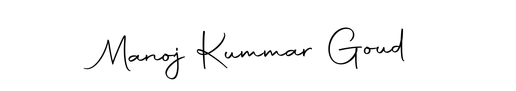 Create a beautiful signature design for name Manoj Kummar Goud. With this signature (Autography-DOLnW) fonts, you can make a handwritten signature for free. Manoj Kummar Goud signature style 10 images and pictures png