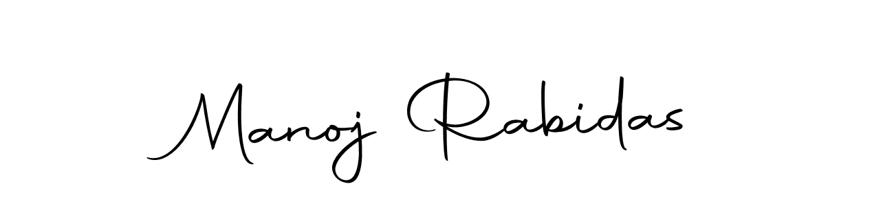 How to make Manoj Rabidas name signature. Use Autography-DOLnW style for creating short signs online. This is the latest handwritten sign. Manoj Rabidas signature style 10 images and pictures png