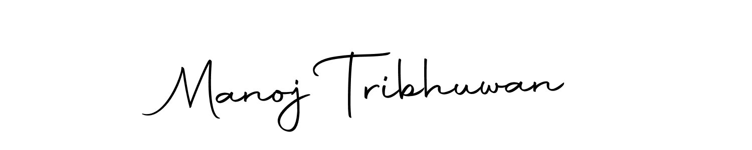 Make a beautiful signature design for name Manoj Tribhuwan. With this signature (Autography-DOLnW) style, you can create a handwritten signature for free. Manoj Tribhuwan signature style 10 images and pictures png