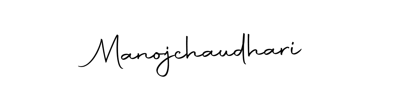 Design your own signature with our free online signature maker. With this signature software, you can create a handwritten (Autography-DOLnW) signature for name Manojchaudhari. Manojchaudhari signature style 10 images and pictures png