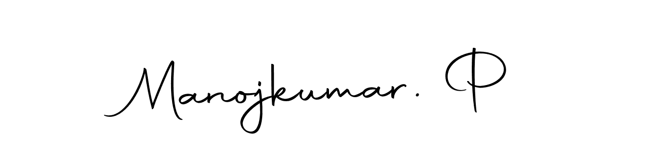 Use a signature maker to create a handwritten signature online. With this signature software, you can design (Autography-DOLnW) your own signature for name Manojkumar. P. Manojkumar. P signature style 10 images and pictures png