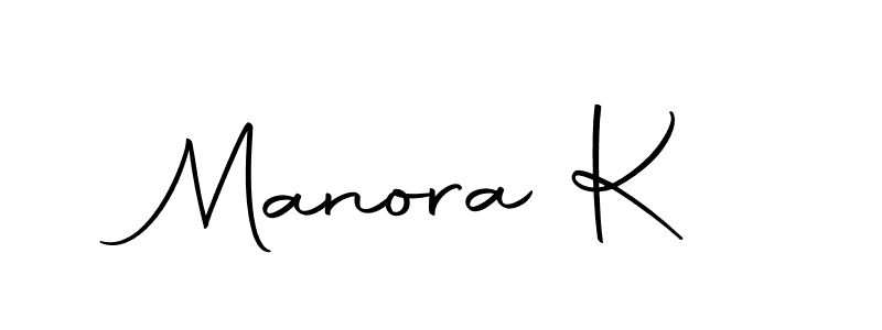 You should practise on your own different ways (Autography-DOLnW) to write your name (Manora K) in signature. don't let someone else do it for you. Manora K signature style 10 images and pictures png