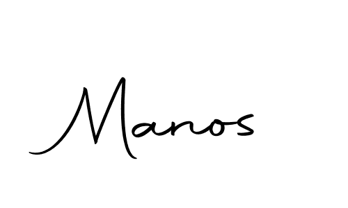 Make a beautiful signature design for name Manos. With this signature (Autography-DOLnW) style, you can create a handwritten signature for free. Manos signature style 10 images and pictures png