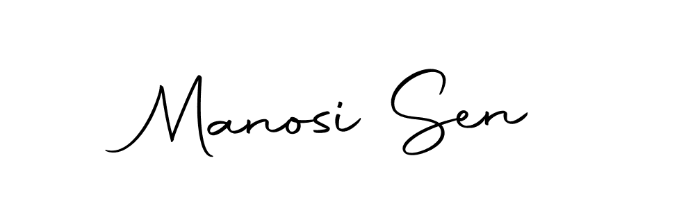 The best way (Autography-DOLnW) to make a short signature is to pick only two or three words in your name. The name Manosi Sen include a total of six letters. For converting this name. Manosi Sen signature style 10 images and pictures png