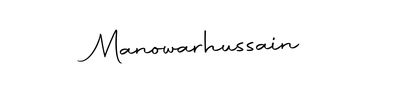 Design your own signature with our free online signature maker. With this signature software, you can create a handwritten (Autography-DOLnW) signature for name Manowarhussain. Manowarhussain signature style 10 images and pictures png