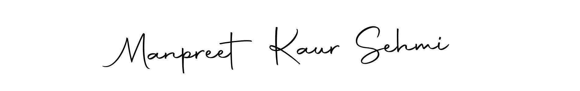 Design your own signature with our free online signature maker. With this signature software, you can create a handwritten (Autography-DOLnW) signature for name Manpreet Kaur Sehmi. Manpreet Kaur Sehmi signature style 10 images and pictures png