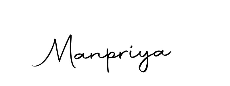 Create a beautiful signature design for name Manpriya. With this signature (Autography-DOLnW) fonts, you can make a handwritten signature for free. Manpriya signature style 10 images and pictures png