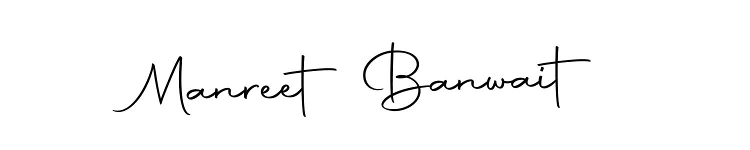 How to make Manreet Banwait signature? Autography-DOLnW is a professional autograph style. Create handwritten signature for Manreet Banwait name. Manreet Banwait signature style 10 images and pictures png
