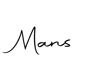 Create a beautiful signature design for name Mans. With this signature (Autography-DOLnW) fonts, you can make a handwritten signature for free. Mans signature style 10 images and pictures png