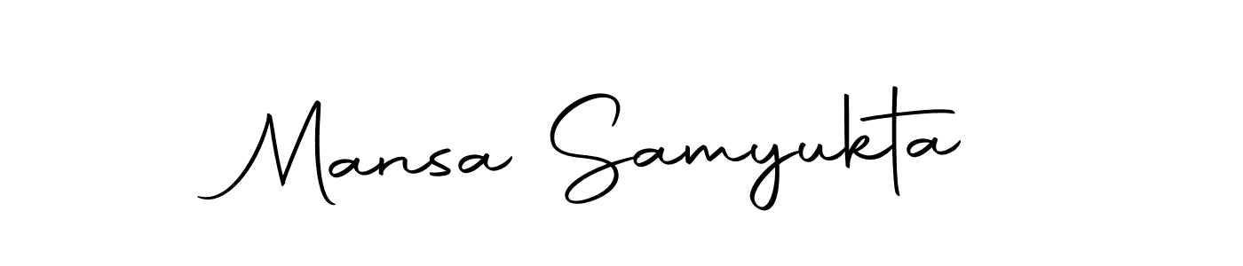 How to make Mansa Samyukta name signature. Use Autography-DOLnW style for creating short signs online. This is the latest handwritten sign. Mansa Samyukta signature style 10 images and pictures png
