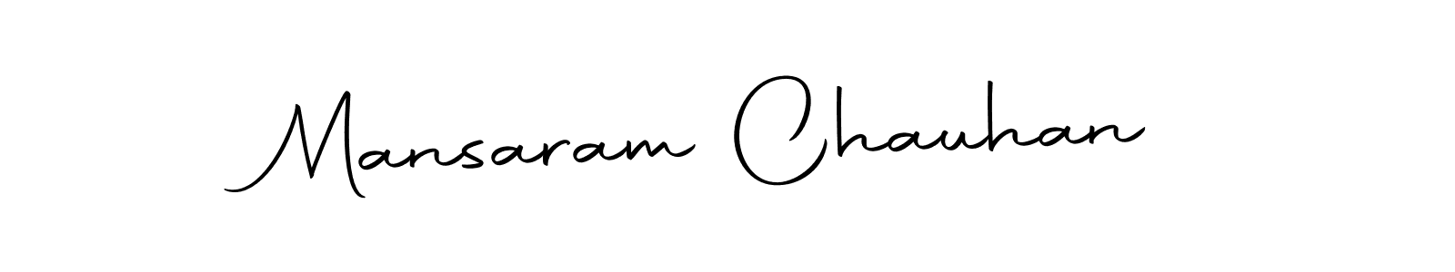 The best way (Autography-DOLnW) to make a short signature is to pick only two or three words in your name. The name Mansaram Chauhan include a total of six letters. For converting this name. Mansaram Chauhan signature style 10 images and pictures png
