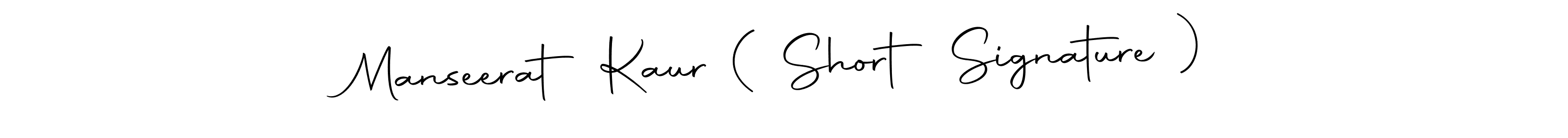 How to make Manseerat Kaur ( Short Signature ) name signature. Use Autography-DOLnW style for creating short signs online. This is the latest handwritten sign. Manseerat Kaur ( Short Signature ) signature style 10 images and pictures png