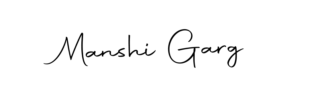 Use a signature maker to create a handwritten signature online. With this signature software, you can design (Autography-DOLnW) your own signature for name Manshi Garg. Manshi Garg signature style 10 images and pictures png