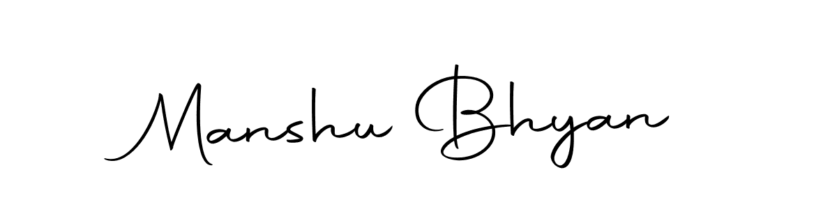 How to make Manshu Bhyan signature? Autography-DOLnW is a professional autograph style. Create handwritten signature for Manshu Bhyan name. Manshu Bhyan signature style 10 images and pictures png
