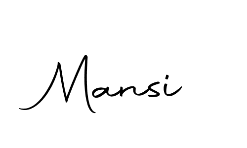 Create a beautiful signature design for name Mansi. With this signature (Autography-DOLnW) fonts, you can make a handwritten signature for free. Mansi signature style 10 images and pictures png