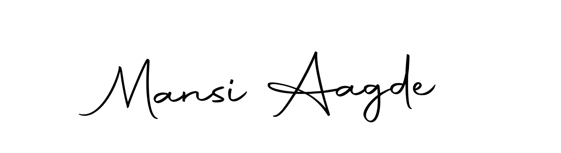 How to make Mansi Aagde name signature. Use Autography-DOLnW style for creating short signs online. This is the latest handwritten sign. Mansi Aagde signature style 10 images and pictures png