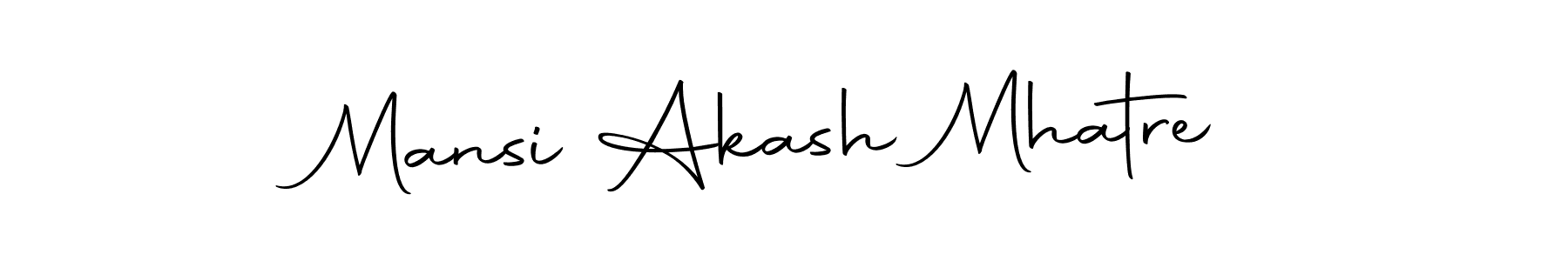 Similarly Autography-DOLnW is the best handwritten signature design. Signature creator online .You can use it as an online autograph creator for name Mansi Akash Mhatre. Mansi Akash Mhatre signature style 10 images and pictures png